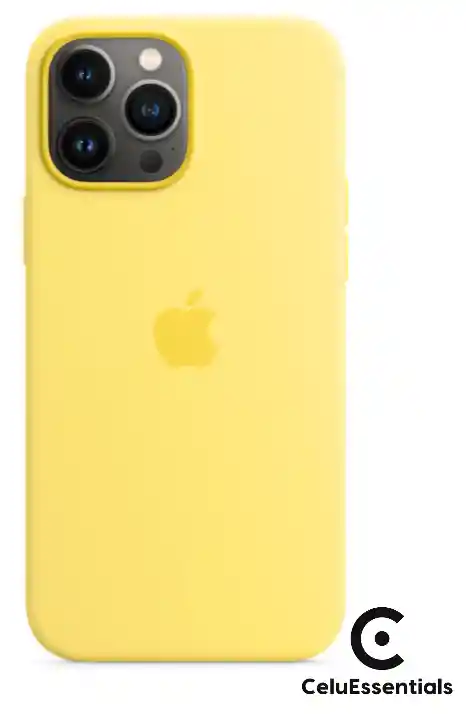 Estuche Iphone 15 Silicona Amarillo