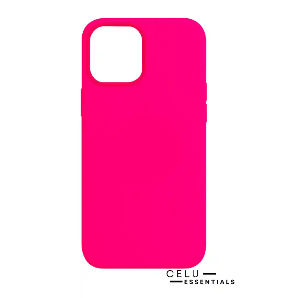 Estuche Iphone 14 Pro Max Silicona Fucsia