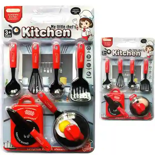 Set De Utensilios De Cocina "my Little Chef's Kitchen" Cocina Niños