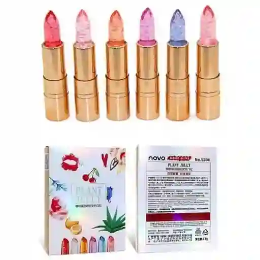 Novo Jelly Lipstick Glitter Waterproof Long Lasting Color Change