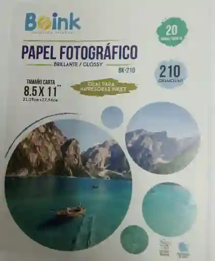 Papel Fotografico Brillante Bk-210gr