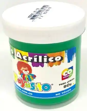 Pintura Vinilo Acrilico Verde 80gr