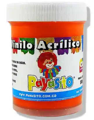 Pintura Vinilo Acrilico Naranja 80gr