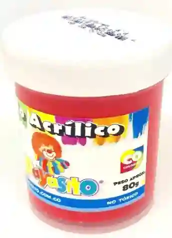 Pintura Vinilo Acrilico Rojo 80gr