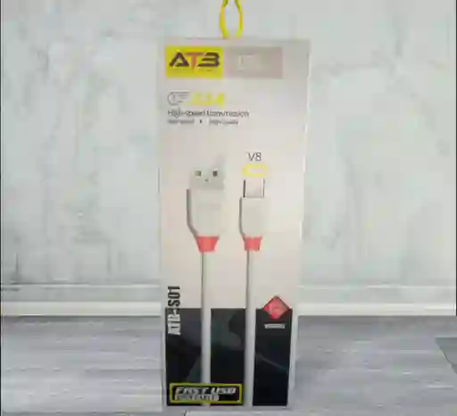 Cable Carga Rapida Atb V8 1 Metro 3.1a