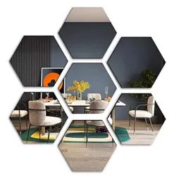 Espejo Hexagonal Pared Adhesivo Grande X12