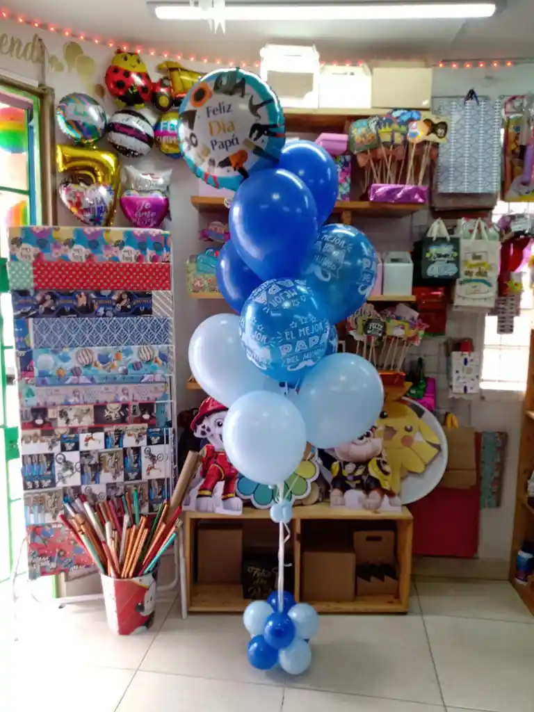 Globos Con Helio Día Del Padre. Decoración Día Del Padre