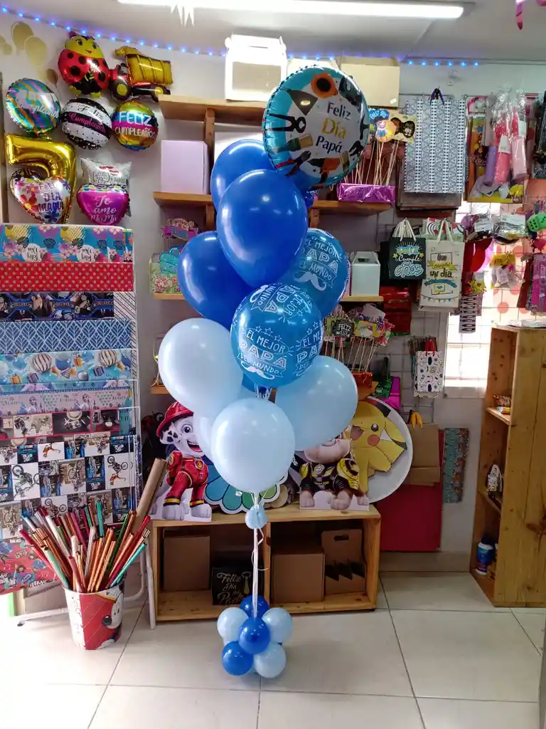 Globos Con Helio Día Del Padre. Decoración Día Del Padre