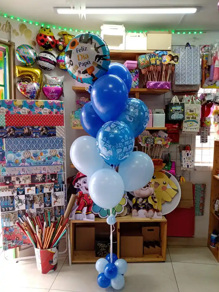 Globos Con Helio Día Del Padre. Decoración Día Del Padre