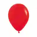 Paquete De Globos R12 X50 Unidades Color Rojo