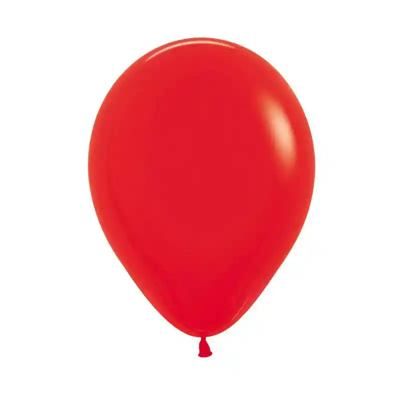 Paquete De Globos R12 X50 Unidades Color Rojo