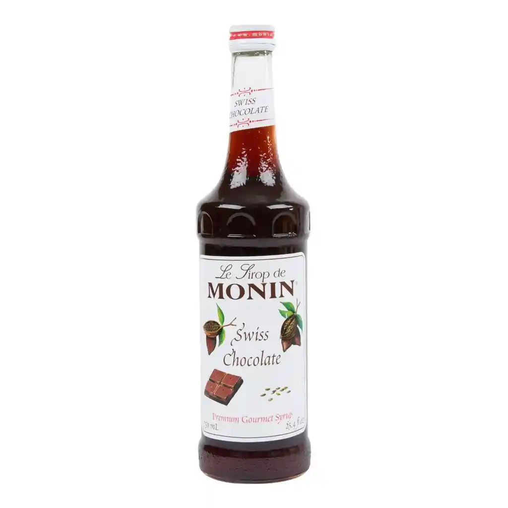 Monin Sirope De Chocolate Suizo - Swiss Chocolate 750 Ml (25.4 Fl Oz)