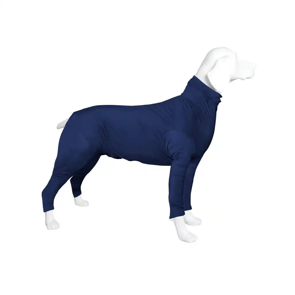 Enterizo Perro Con Mangas Azul Marino Talla S