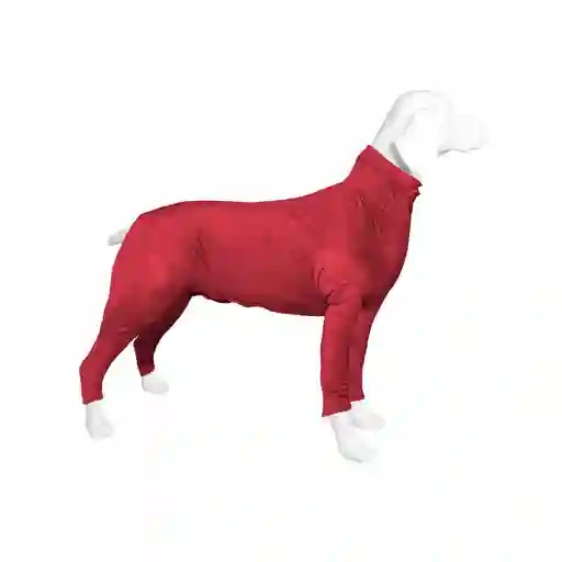 Enterizo Perro Con Mangas Rojo Cereza Talla Xl