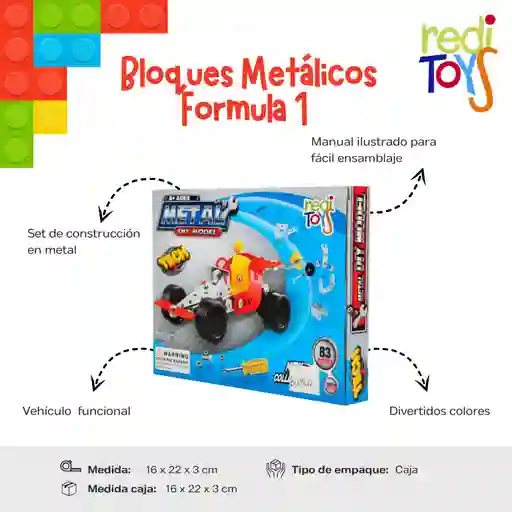 Set De Bloques Metalicos Formula 1