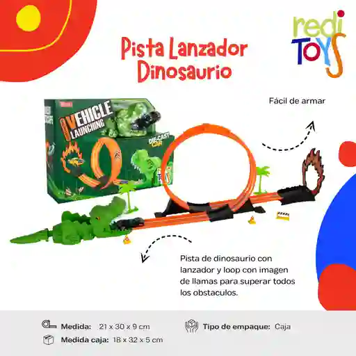 Pista Lanzador Dinosaurio