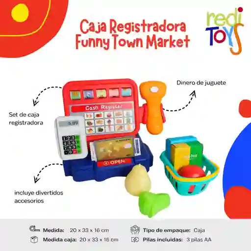 Caja Registradora Funny Town Market