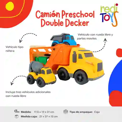 Camion Preschool Double Decker