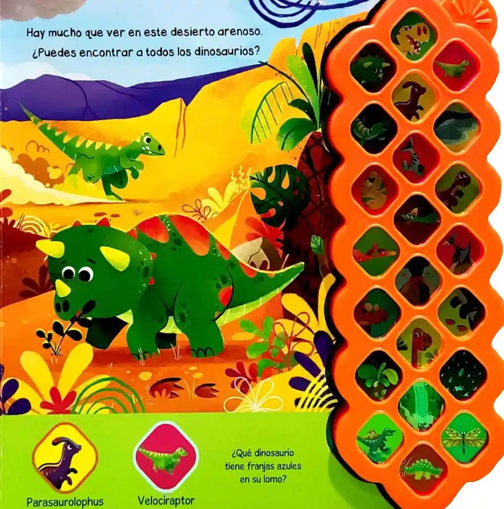 Libro Interactivo Mundo Dino Aventuras 22 Sonidos Para Niños