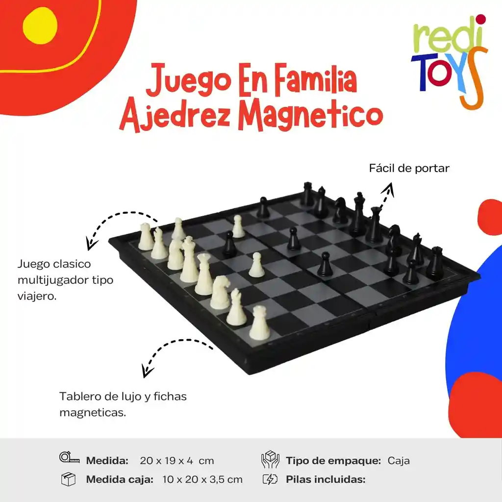 Juego En Familia Ajedrez Magnetico