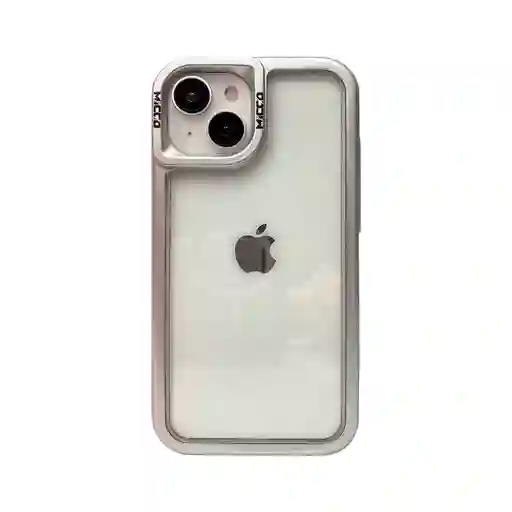 Estuche Iphone 15 Pro Max - 3 En 1 Plateado