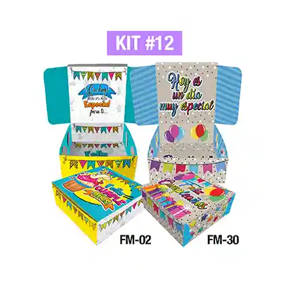 Empaques Para Regalos Sorpresa Fantasia Mediana Kit 12