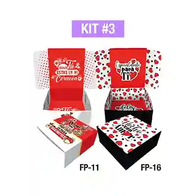 Empaques Para Regalos Sorpresa Fantasia Pequeña Kit 3