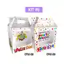 Empaques Para Regalos Sorpresa Feliz Mediana Acetato Kit 5