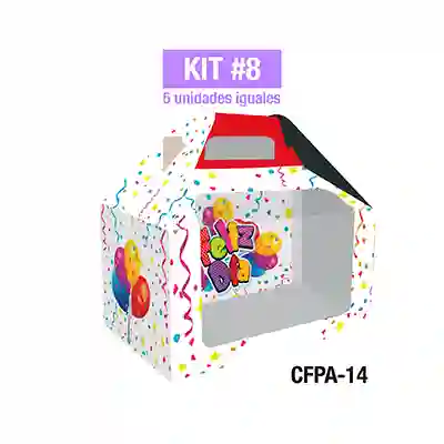 Empaques Para Regalos Sorpresa Feliz Pequeña Acetato Kit 8