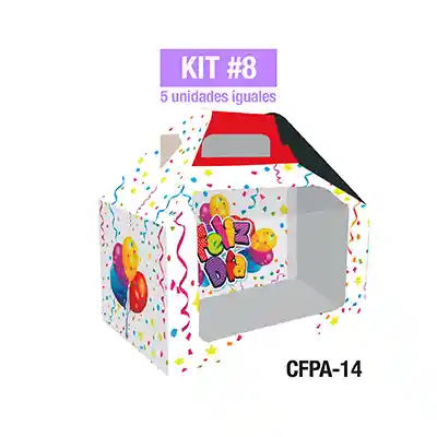 Empaques Para Regalos Sorpresa Feliz Pequeña Acetato Kit 8