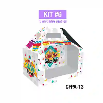 Empaques Para Regalos Sorpresa Feliz Pequeña Acetato Kit 6