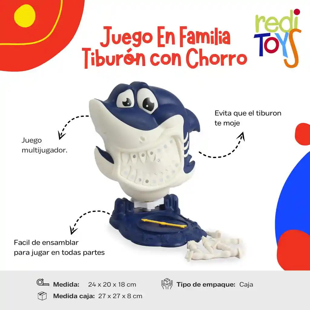 Juego En Familia Tiburon Con Chorro