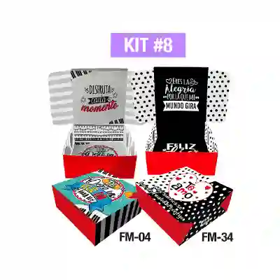 Empaques Para Regalos Sorpresa Fantasia Mediana Kit 8