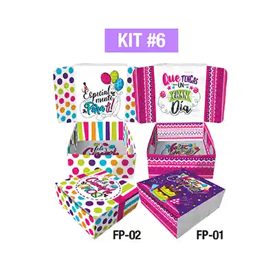 Empaques Para Regalos Sorpresa Fantasia Pequeña Kit 5