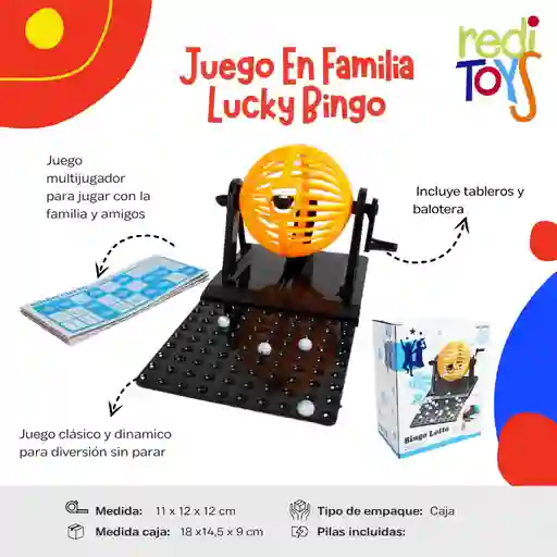 Juego En Familia Lucky Bingo