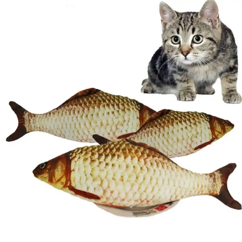 Juguete Pescado Relleno De Catnip Para Gatos