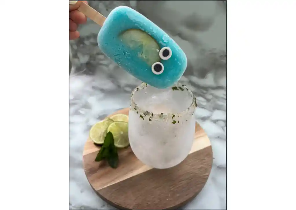 Blue Mojito Paleta Helado Alcohol Adulto Coctel +18 Party Fiesta