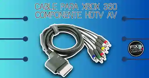 Cable Para Xbox 360 Componente Hdtv Av