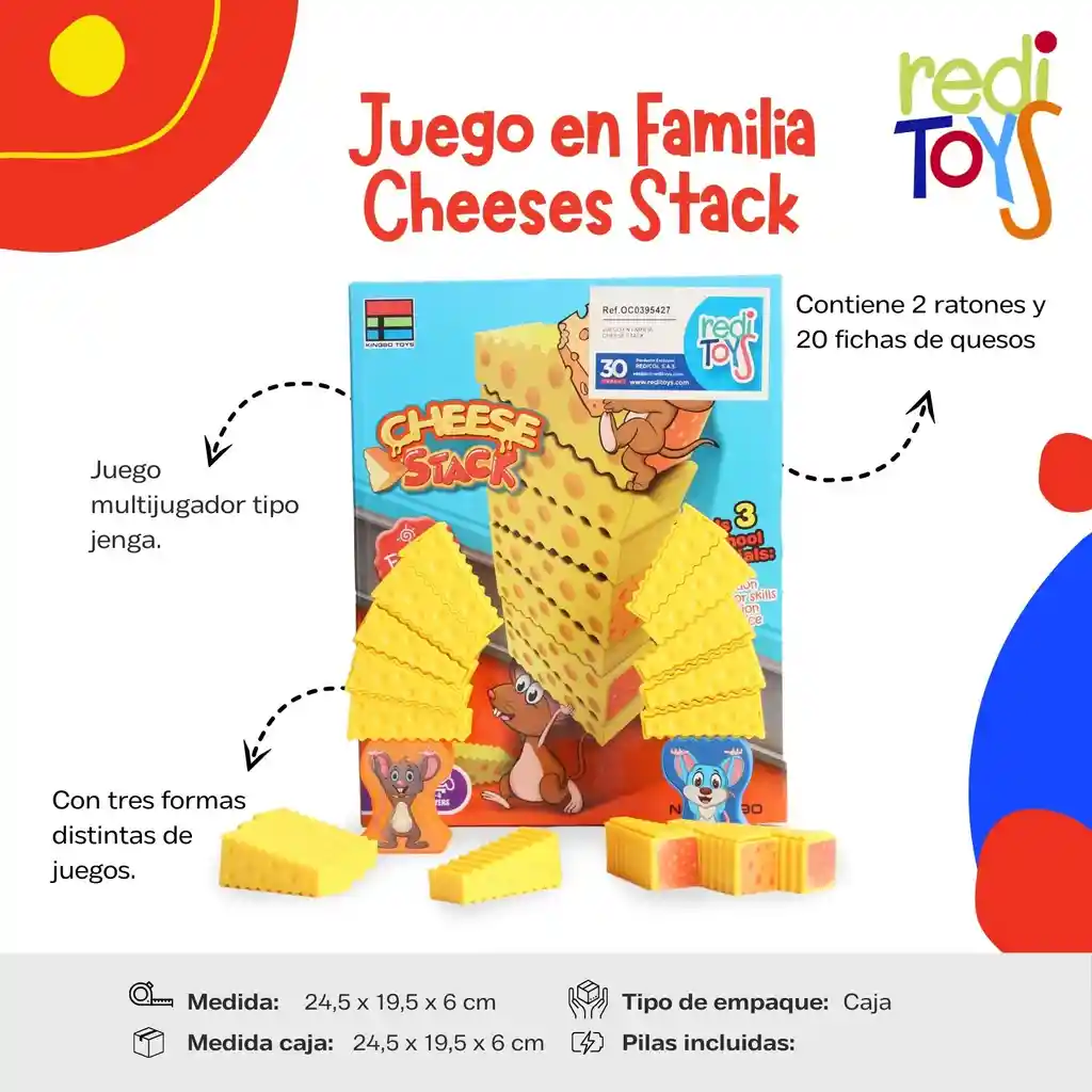 Juego En Familia Cheese Stack