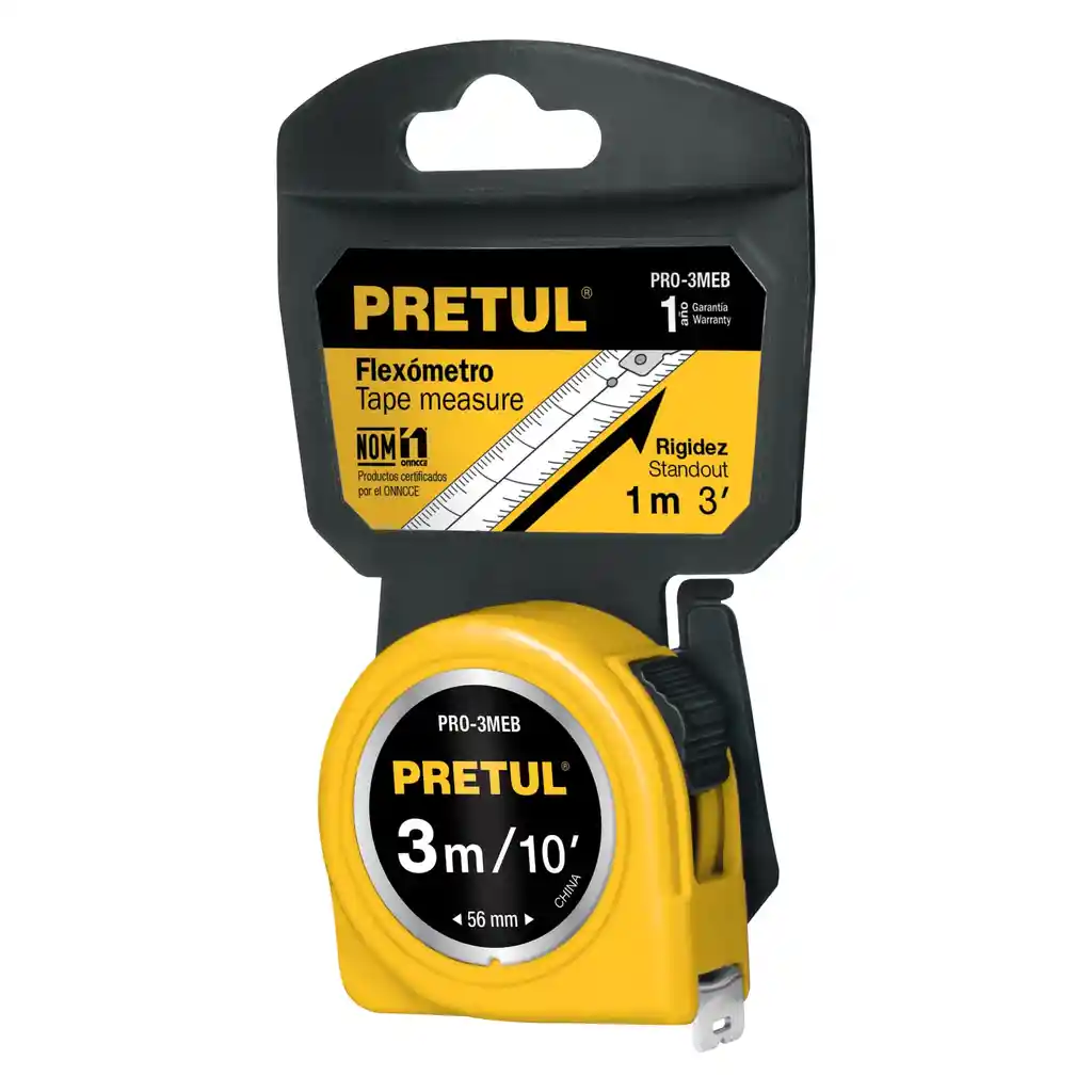 Flexómetro Amarillo 3 M