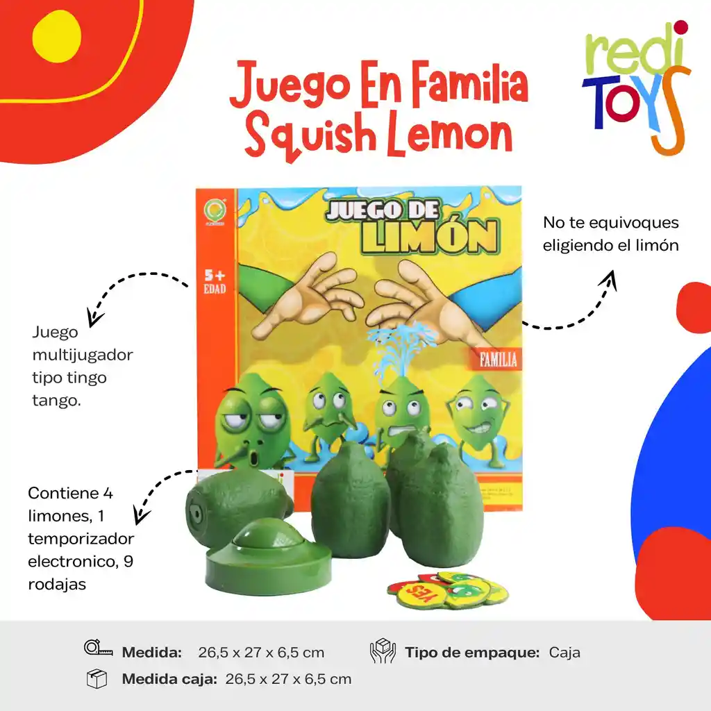 Juego En Familia Squish Lemom