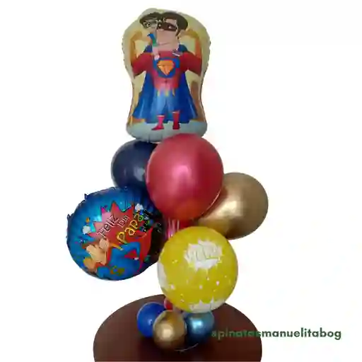 Base Globos X 7 Und Super Heroe