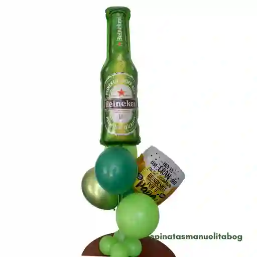 Base Globos X 7 Und Feliz Dia Papa Cerveza