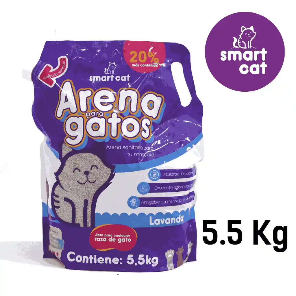 Arena Sanitaria Para Gatos Smart Cat