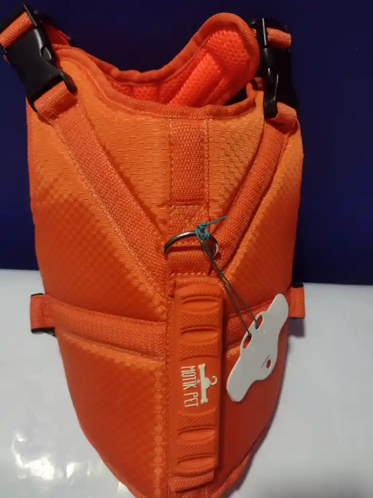 Arnes/ Pechera Para Perros Clásica Naranja Talla M