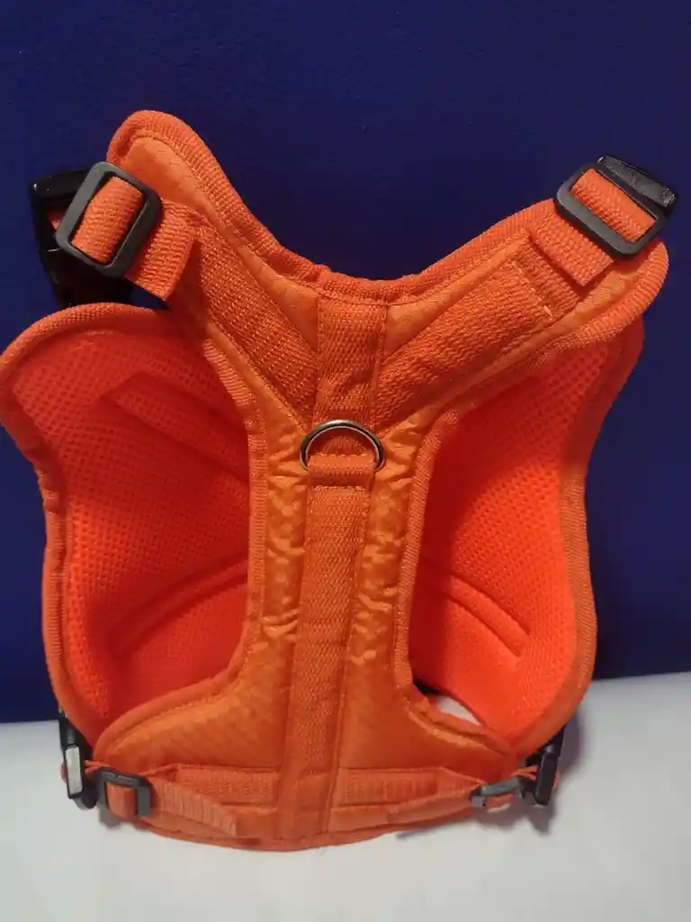 Arnes/ Pechera Para Perros Clásica Naranja Talla M