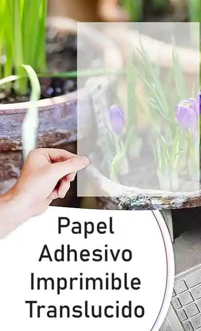 Papel Adhesivo Translucido Para Impresión En Inkjet A4