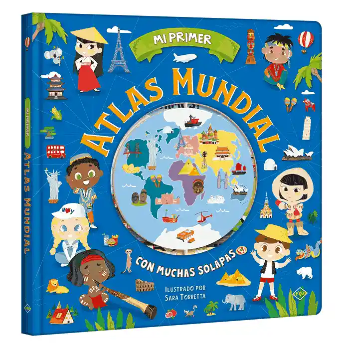 Libro Interactivo Mi Primer Atlas Mundial Exploración Niños