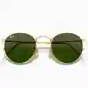 Rayban 3447 001 Round Marco Dorado Lente Verde Talle M Ray Ban Ray-ban Gafas De Sol