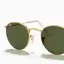 Rayban 3447 001 Round Marco Dorado Lente Verde Talle M Ray Ban Ray-ban Gafas De Sol